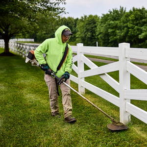 landscape maintenance, edge trimming, weed wacker