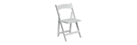 White Deluxe Padded Chair
